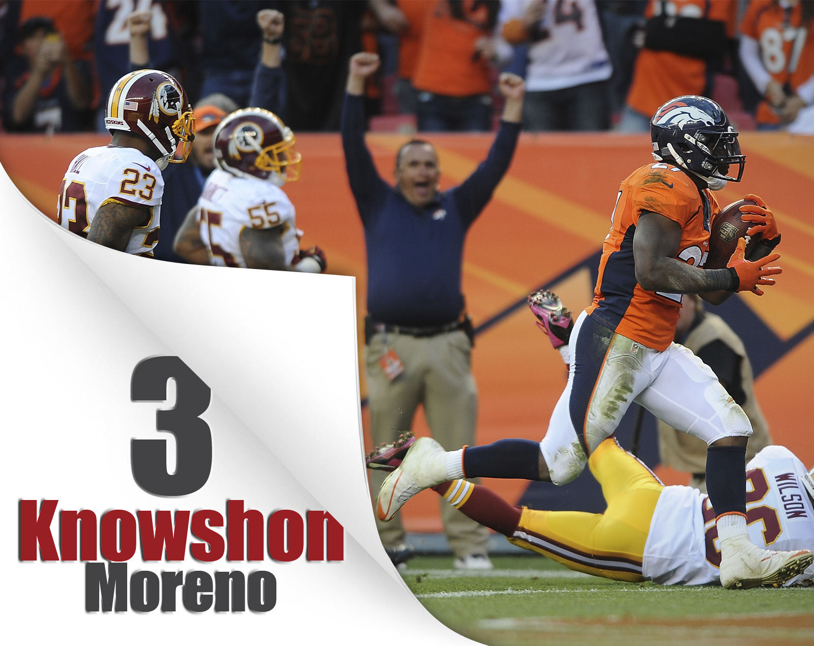Touchdown catches by Peyton Manning's receivers